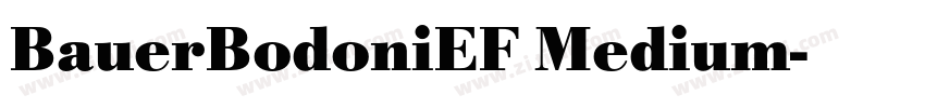 BauerBodoniEF Medium字体转换